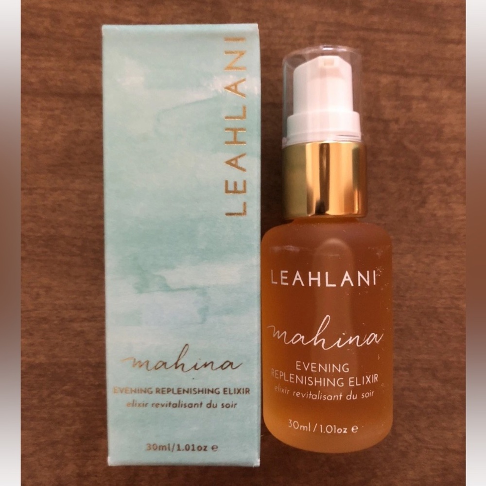 LEAHLANI Mahina Evening Moisturizer Facial Oil 1 oz 30ml Full Size ~ NIB!! 🧡